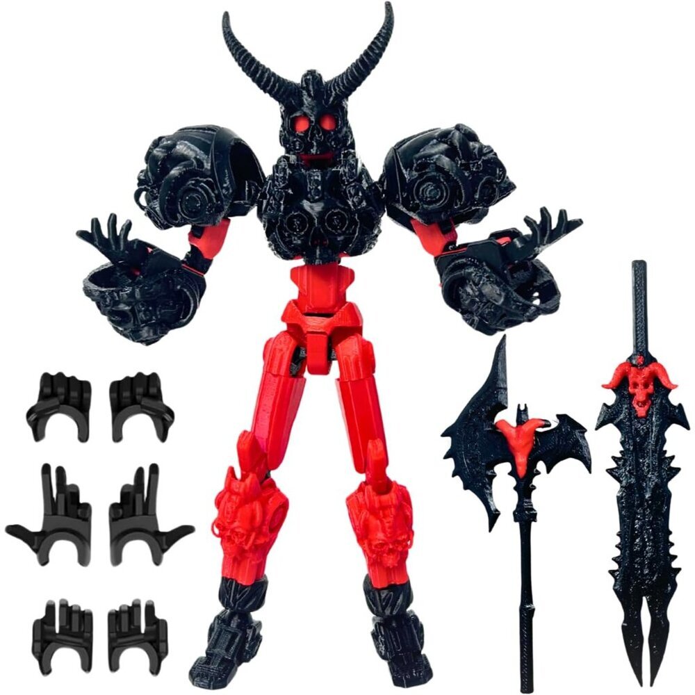 Titan 13 Action Figure,Assembly Completed 3D Printed T13 Multi-Jointed Movable R